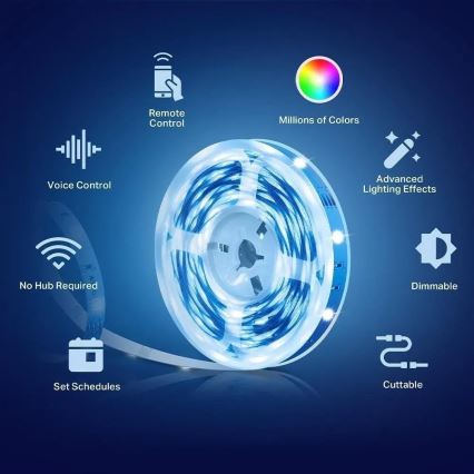 TP-Link - диммируемая RGBW LED-лента 5 m LED/13,5W/230V Wi-Fi