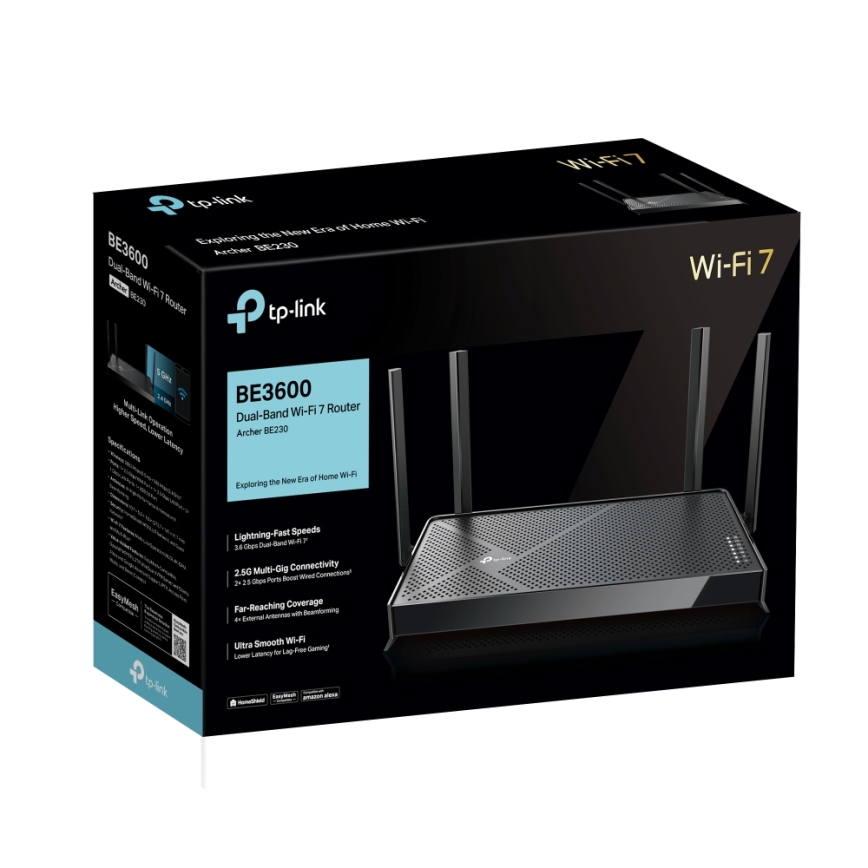TP-Link - двухдиапазонный Wi-Fi 7 маршрутизатор Archer BE230