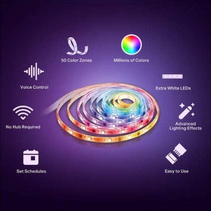 TP-Link - LED RGBW диммируемая лента 5 м LED/13 Вт/230 В Wi-Fi