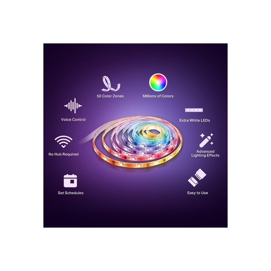 TP-Link - LED RGBW диммируемая лента 5 м LED/13 Вт/230 В Wi-Fi