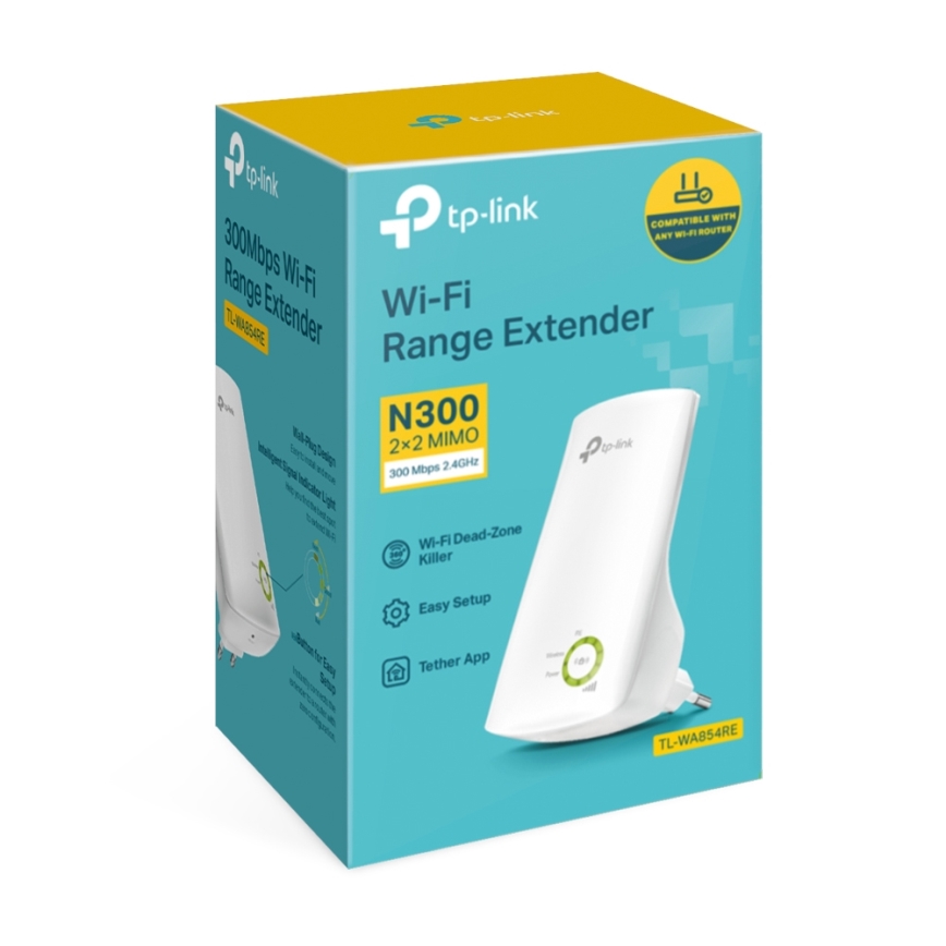 TP-Link - Однодиапазонный Wi-Fi 4 репитер N300