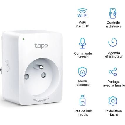 TP-Link - Розумна розетка E 2300W Wi-Fi