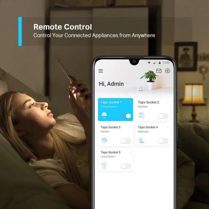 TP-Link - Розумна розетка E 2300W Wi-Fi