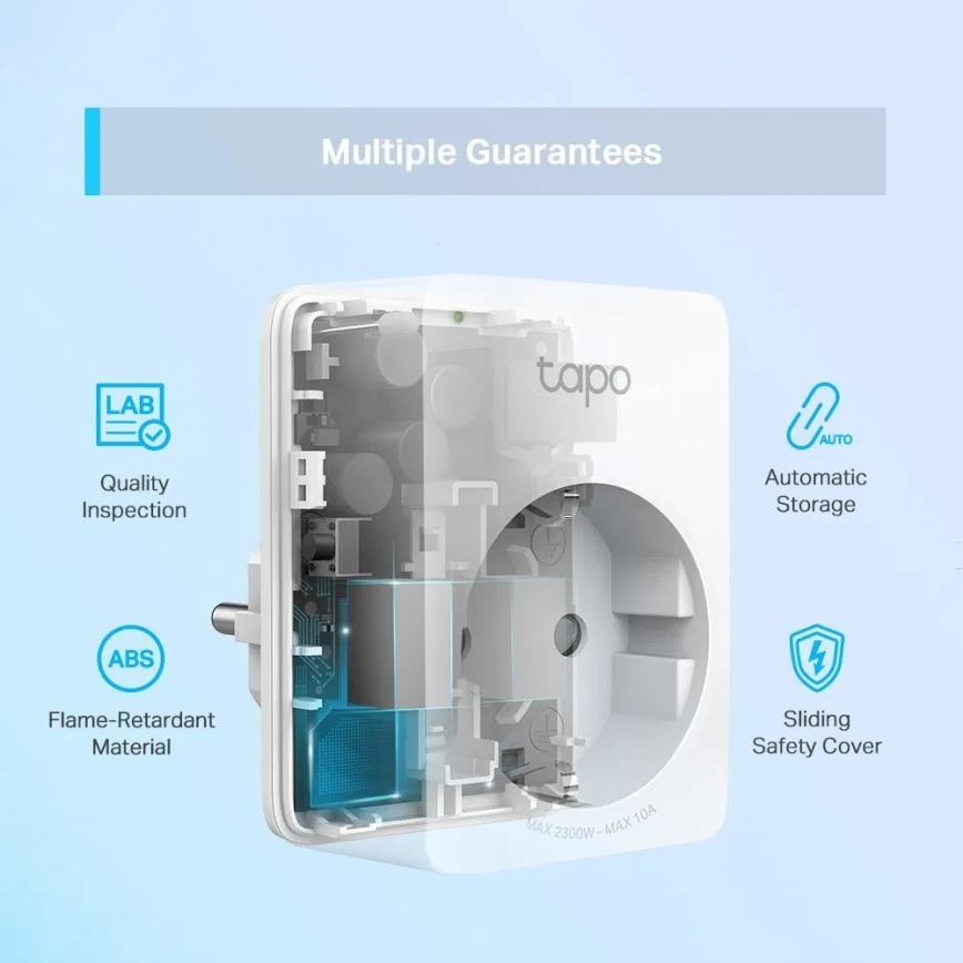 TP-Link - Розумна розетка E 2300W Wi-Fi