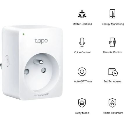 TP-Link - Розумна розетка E MATTER 3680W Wi-Fi