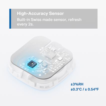 TP-Link - Розумний датчик для вимірювання температури та вологості 1xCR2450 Wi-Fi