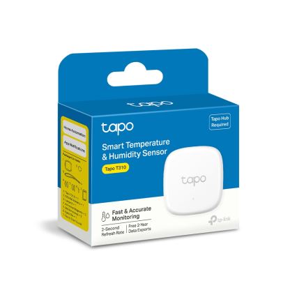 TP-Link - Розумний датчик для вимірювання температури та вологості 1xCR2450 Wi-Fi