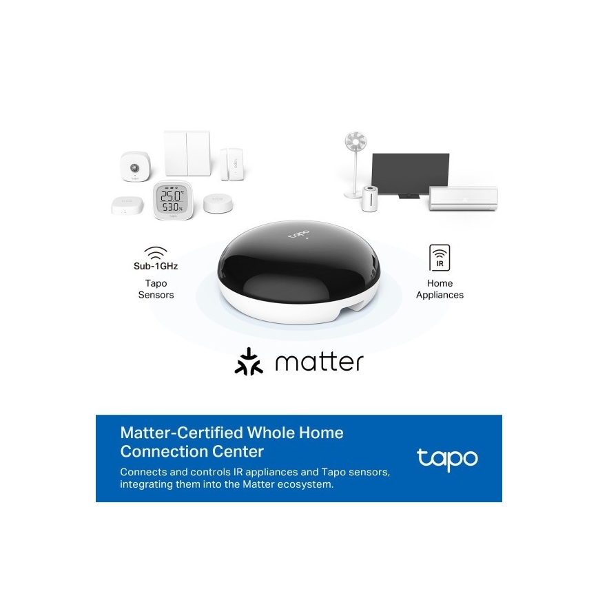 TP-Link - Розумний інфрачервоний шлюз Hub MATTER Wi-Fi