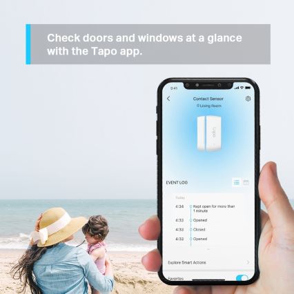 TP-Link - Розумний контактний датчик 1xCR2032 Wi-Fi