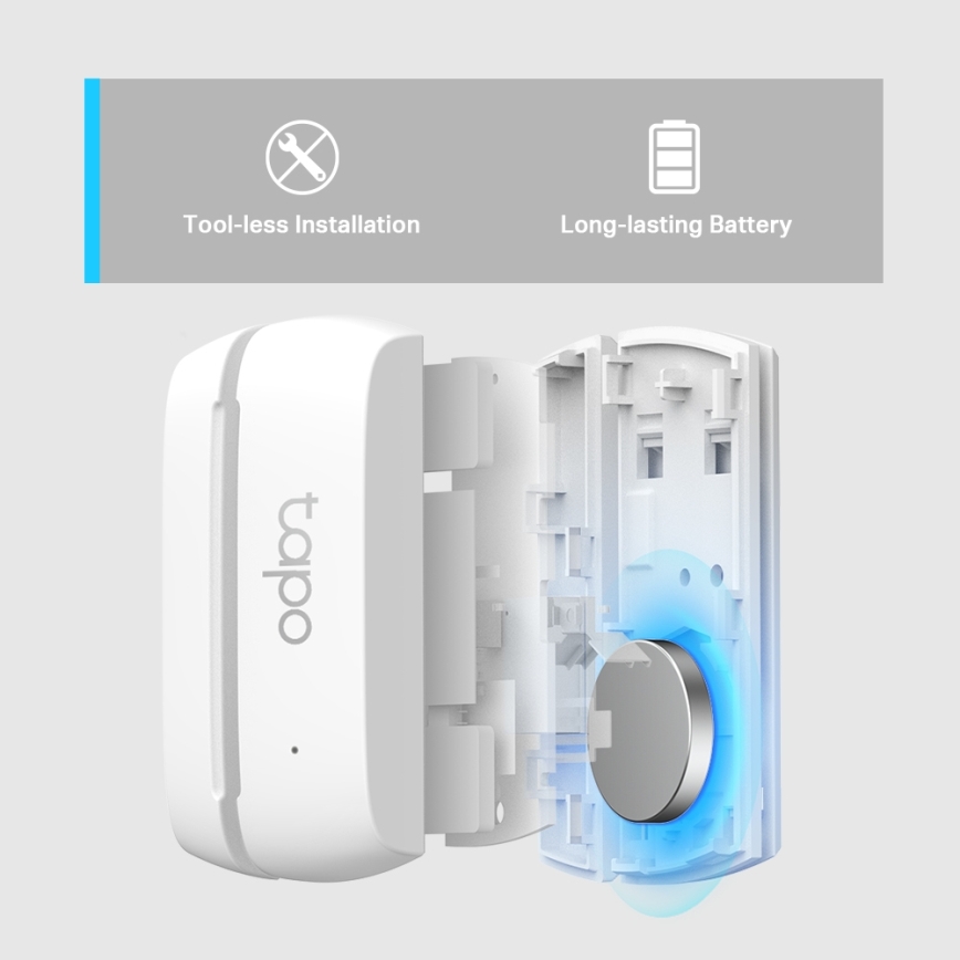 TP-Link - Розумний контактний датчик 1xCR2032 Wi-Fi