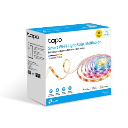 TP-Link - світлодіодна RGBW стрічка з регулюванням яскравості, 5 м, 13 Вт/230 В, Wi-Fi