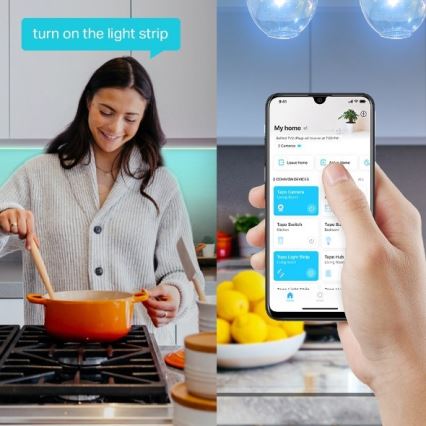 TP-Link - світлодіодна RGBW стрічка з регулюванням яскравості 5 m LED/20,5W/230V Wi-Fi