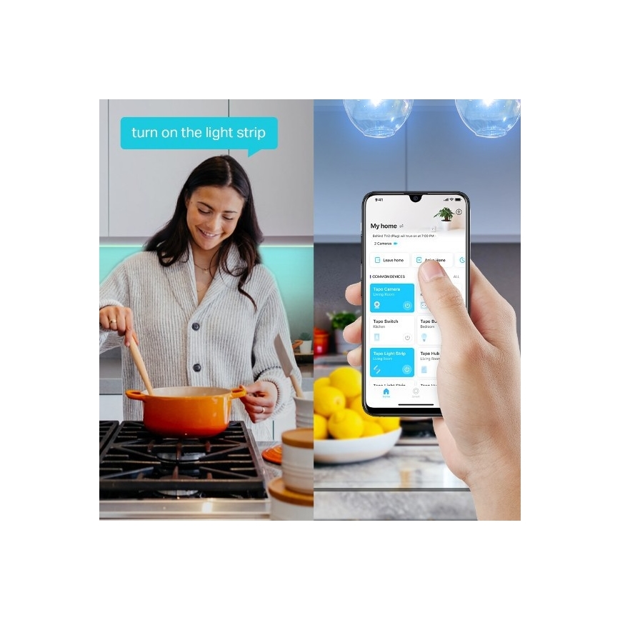 TP-Link - світлодіодна RGBW стрічка з регулюванням яскравості 5 m LED/20,5W/230V Wi-Fi