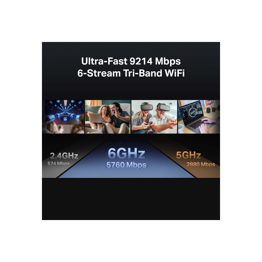 TP-Link - Трьохдіапазонний маршрутизатор Wi-Fi 7 Archer BE550