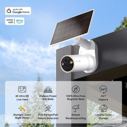 TP-Link - Уличная солнечная камера с датчиком IP66 Wi-Fi