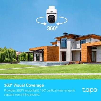 TP-Link - Уличная камера с датчиком, IP65, Wi-Fi