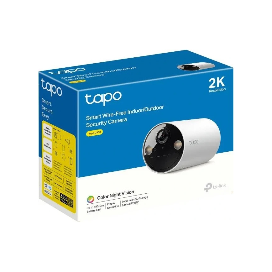 TP-Link - Умная уличная камера IP65 Wi‑Fi Tuya