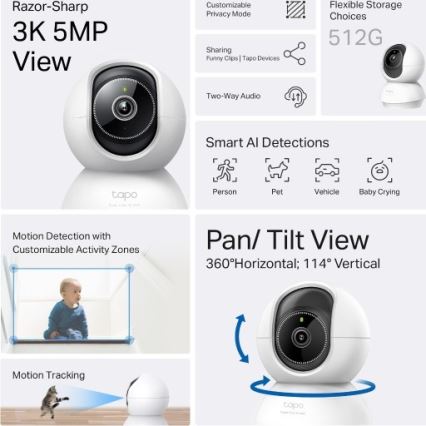 TP-Link - Умная Wi‑Fi камера Tuya