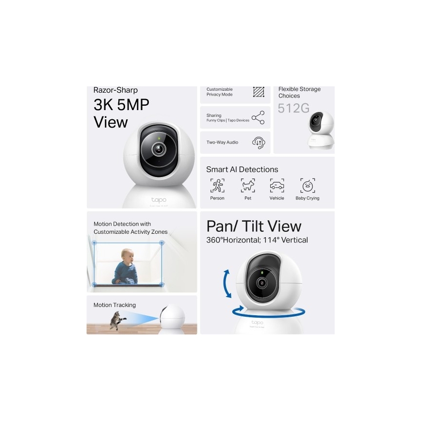 TP-Link - Умная Wi‑Fi камера Tuya