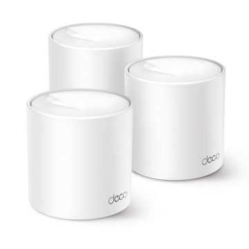 TP-Link - комплект из 3 устройств mesh‑системы Wi‑Fi 6 Deco X10 для полного покрытия дома