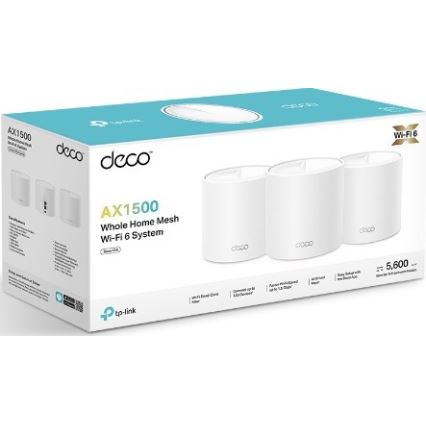 TP-Link - комплект из 3 устройств mesh‑системы Wi‑Fi 6 Deco X10 для полного покрытия дома