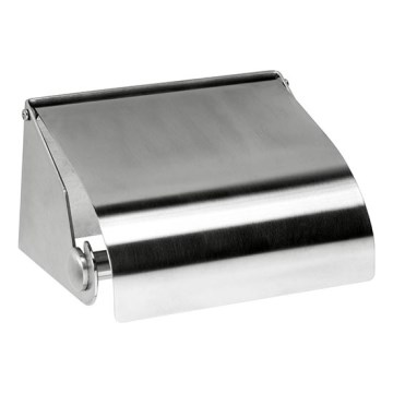 Тримач для паперу 14x8 cm нержавіюча сталь/сріблястий