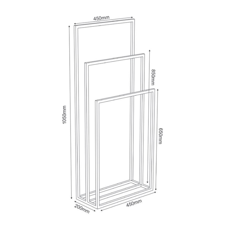 Тримач для рушників 105x45 см білий