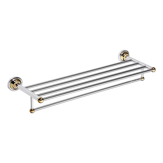 Тримач для рушників 66,5x12 см сріблястий/золотий