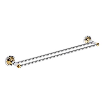 Тримач для рушників 66,5x6,5 см сріблястий/золотий