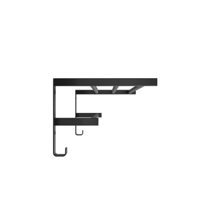 Тримач для рушників на радіатор для ванної кімнати HF SHEFFIELD 52x25,6 см чорний