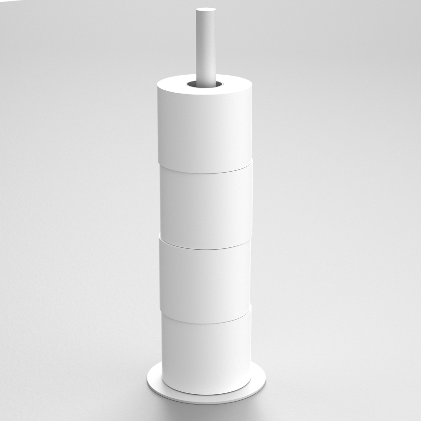 Тримач для туалетного паперу 51 см білий