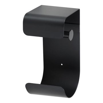 Тримач паперу 12,5×26 см, нержавіюча сталь/чорний