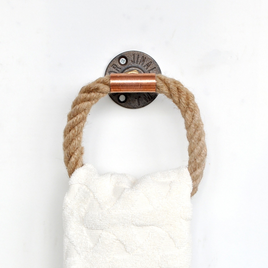 Тримач рушників 16x16 см бежевий/золотий