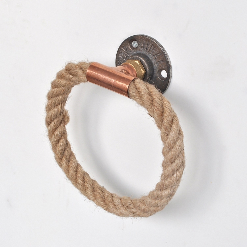 Тримач рушників 16x16 см бежевий/золотий