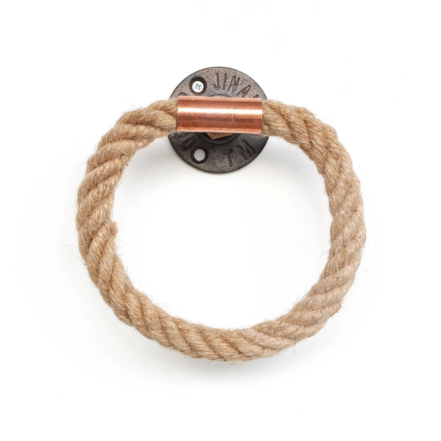 Тримач рушників 16x16 см бежевий/золотий