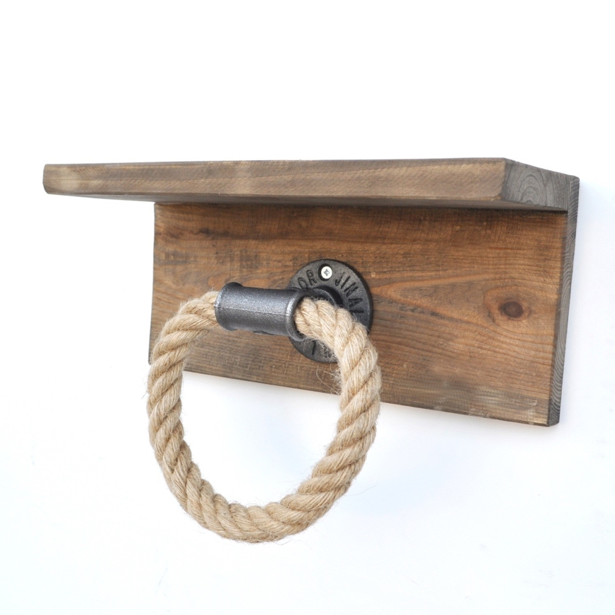 Тримач рушників з полицею BORURAF 14x30 см ялина