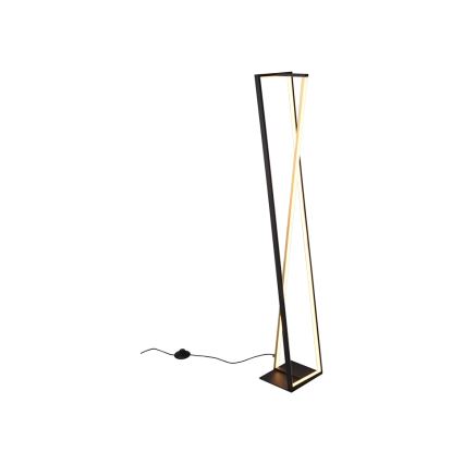 Trio - Светодиодный диммируемый напольный торшер EDGE LED/26W/230V 2300/3000/4000K чёрный/золотой