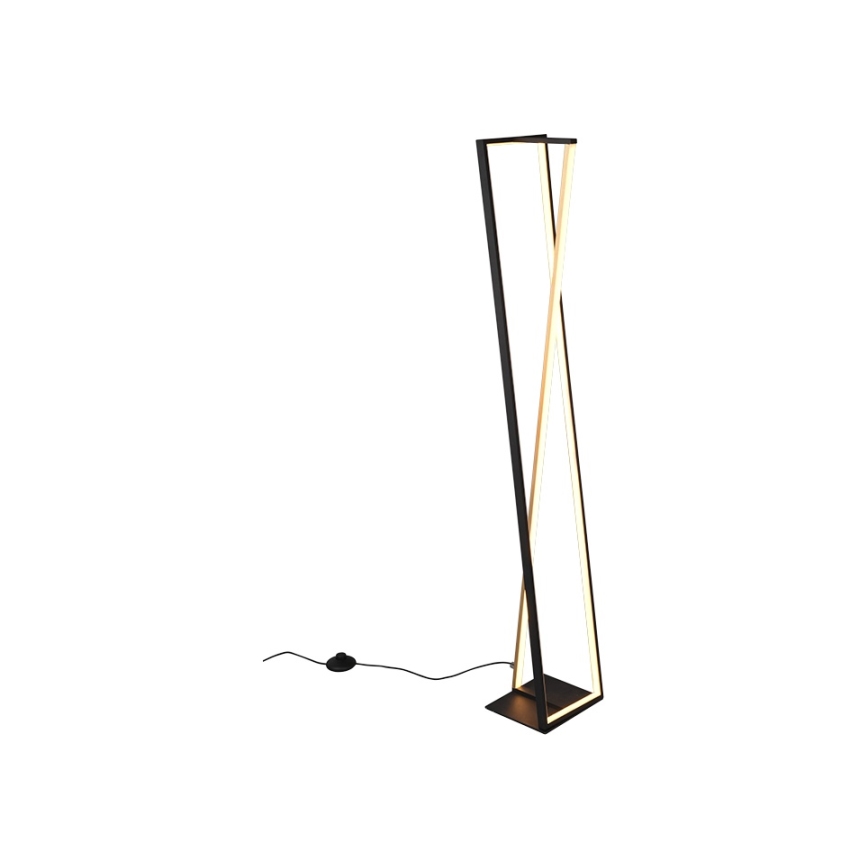 Trio - Светодиодный диммируемый напольный торшер EDGE LED/26W/230V 2300/3000/4000K чёрный/золотой