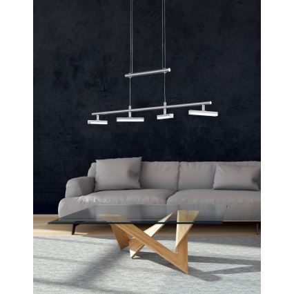 Trio - LED Підвісна люстра з регулюванням яскравості OPIUM 4xLED/4W/230V