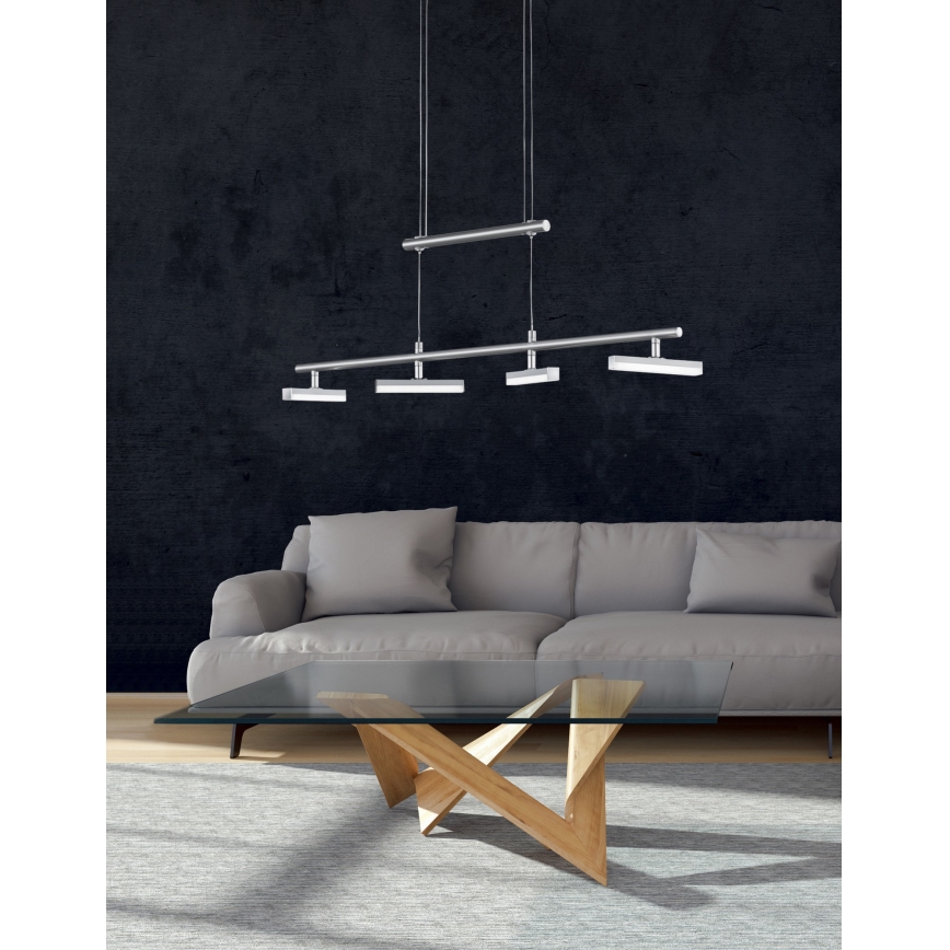 Trio - LED Підвісна люстра з регулюванням яскравості OPIUM 4xLED/4W/230V