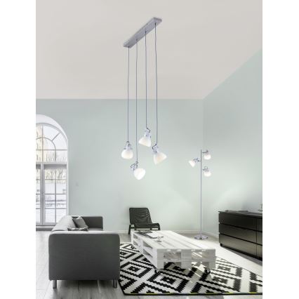 Trio - Люстра на тросе GINELLI 4xE14/28W/230V