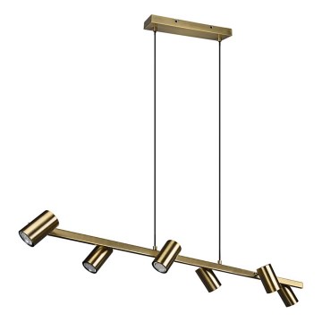 Trio - Люстра на тросе MARLEY, 6xGU10/35W/230V, латунь