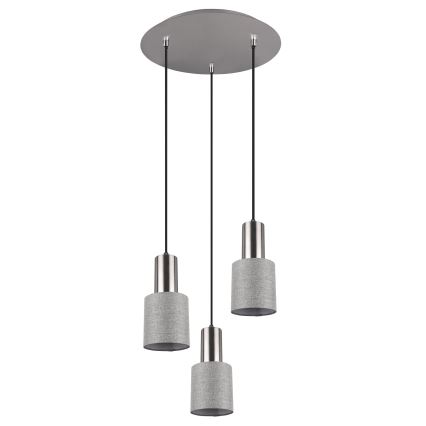 Trio - Люстра на тросе WAILER 3xGU10/5W/230V серая