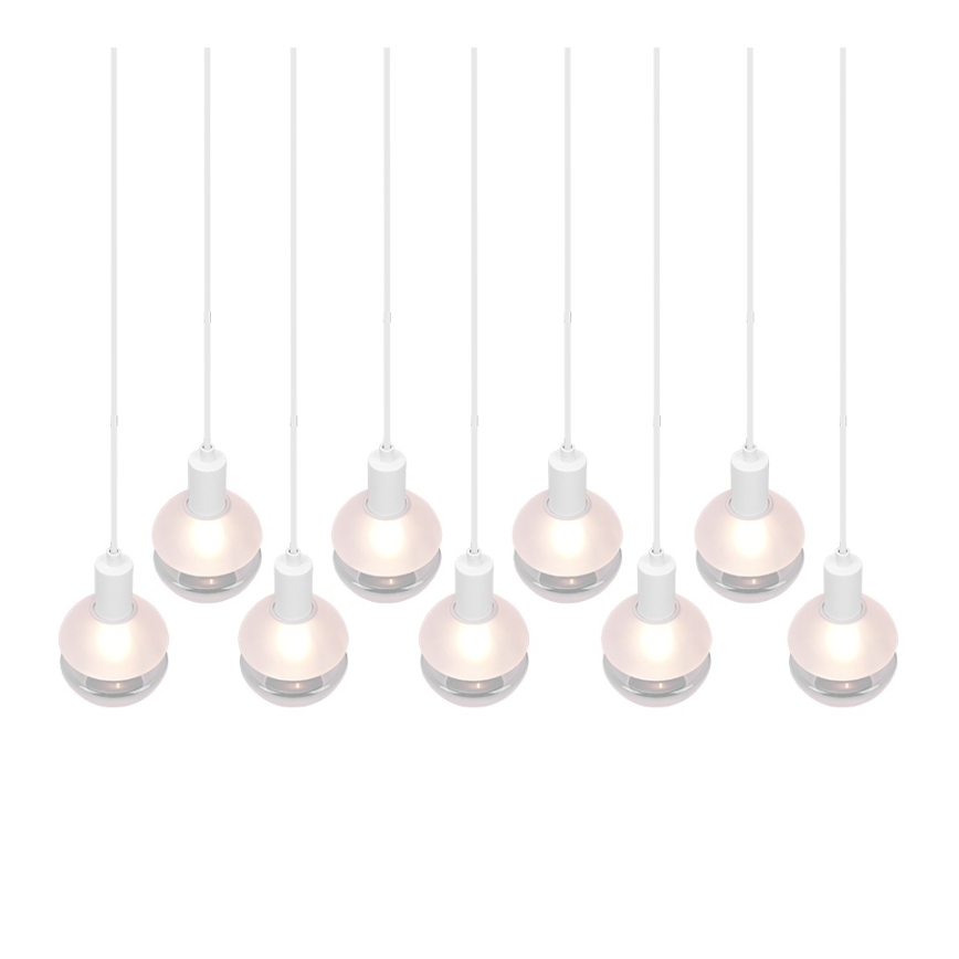 Trio - Люстра на тросі MELA 9xE14/25W/230V біла