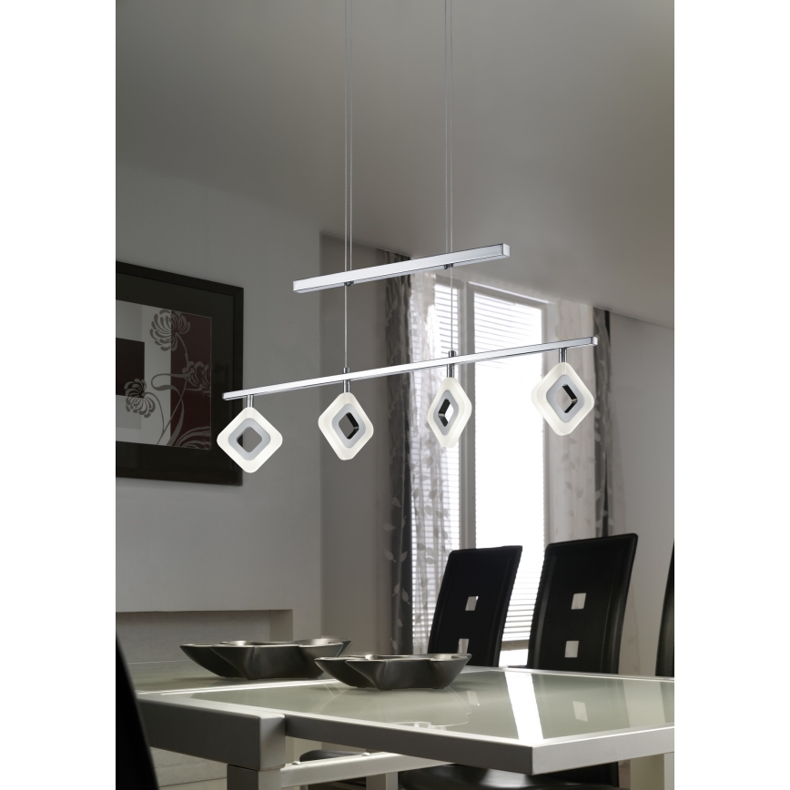 Trio - Підвісна LED люстра PARADOX 4xLED/4,3W/230V