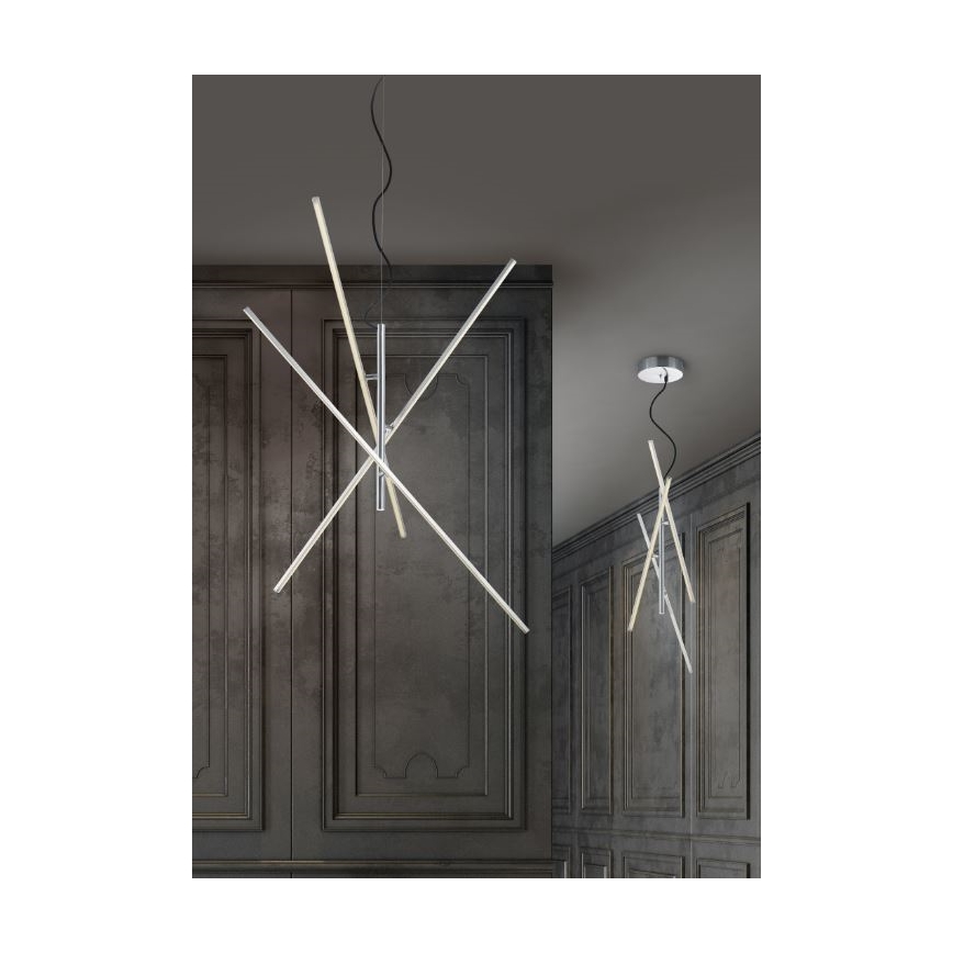 Trio - Підвісна світлодіодна люстра з регулюванням яскравості TIRIAC 3xLED/8,5W/230V