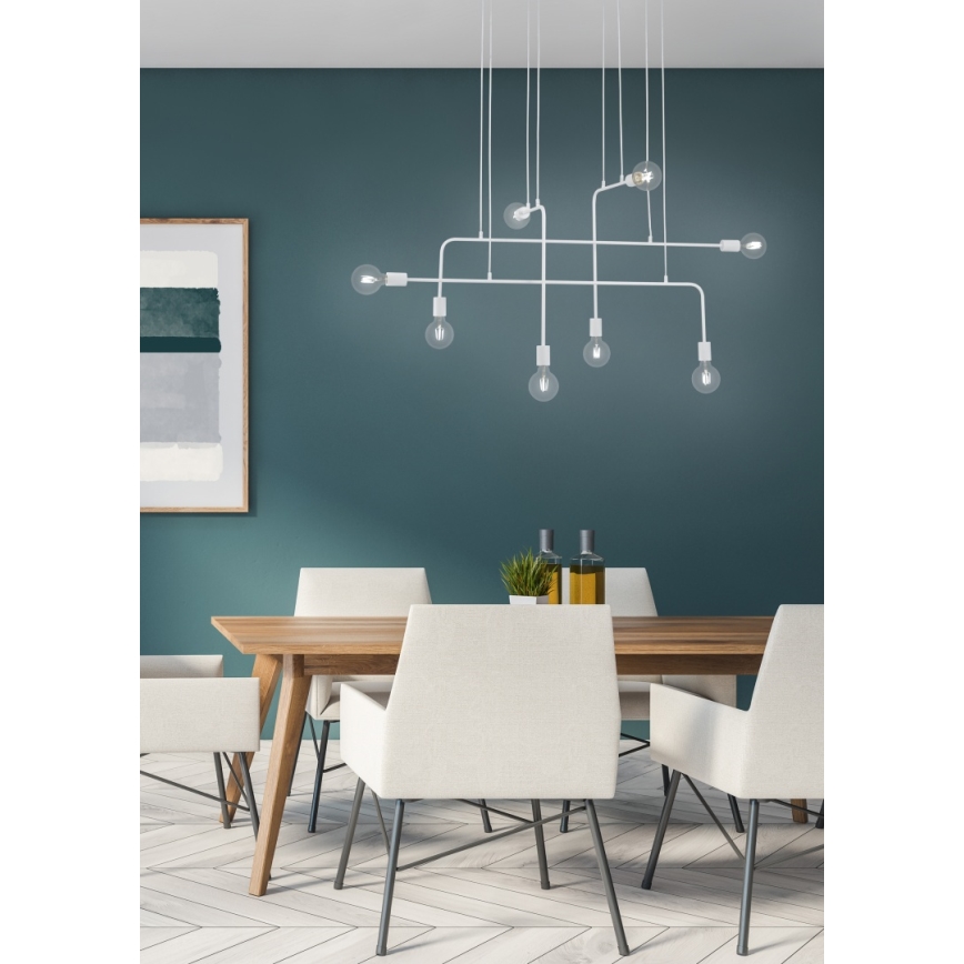 Trio - Подвесная люстра CONNOR 8xE27/10W/230V
