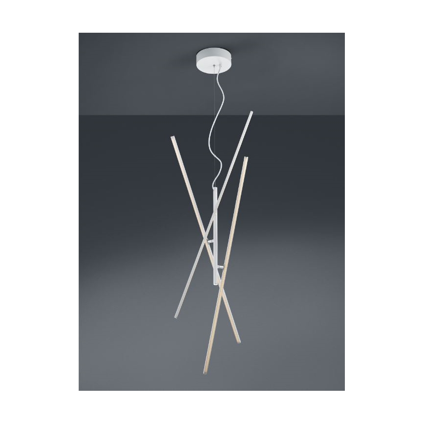 Trio - Светодиодная подвесная люстра с регулированием яркости TIRIAC 3xLED/8,5W/230V белый