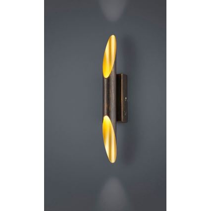 Trio - Светодиодный настенный светильник BOLERO 2xLED/3,1W/230V CRI 90 медный