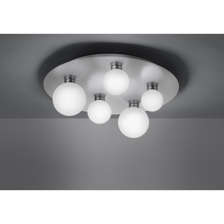 Trio - Светодиодный потолочный RGB-светильник с регулированием яркости DICAPO 5xLED/3W/230V 3000-5000K + дистанционное управление